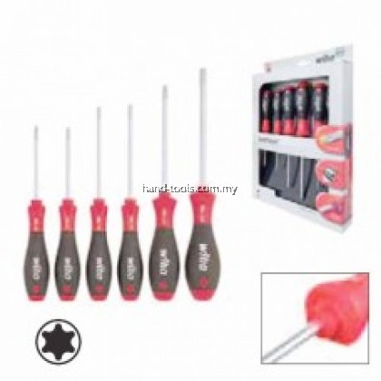 Wiha 07155 Softfinish® Torx® Screwdriver Set - Round Blades - 6 pcs Wiha 07155 Softfinish® Torx® Screwdriver Set - Round Blades - 6 pcs